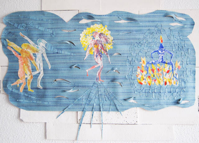 collage creado en el taller de Laura G. Becarés