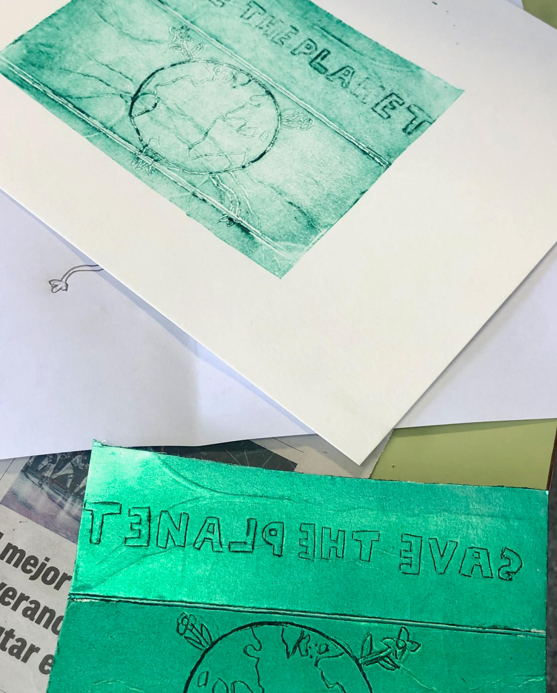 collage creado en el taller de Laura G. Becarés